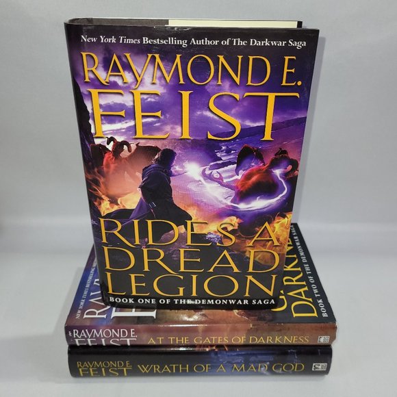 Raymond Feist Book Club Hardcover Demonwar Saga 3 Novel Trilogy Set - Picture 1 of 2